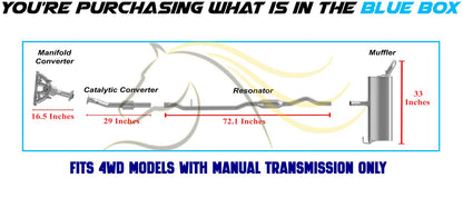 2007-2011 Jeep Patriot 2.4L 4WD Complete Exhaust System Kit | EPA Approved