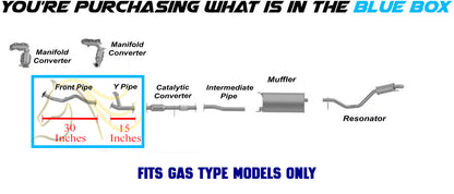 2014–2016 Toyota Highlander 3.5L Exhaust Pipes