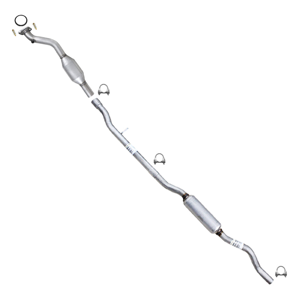 2007-2017 Jeep Compass 2.4L 4WD Rear Exhaust Catalytic Converter & Resonator | EPA Approved