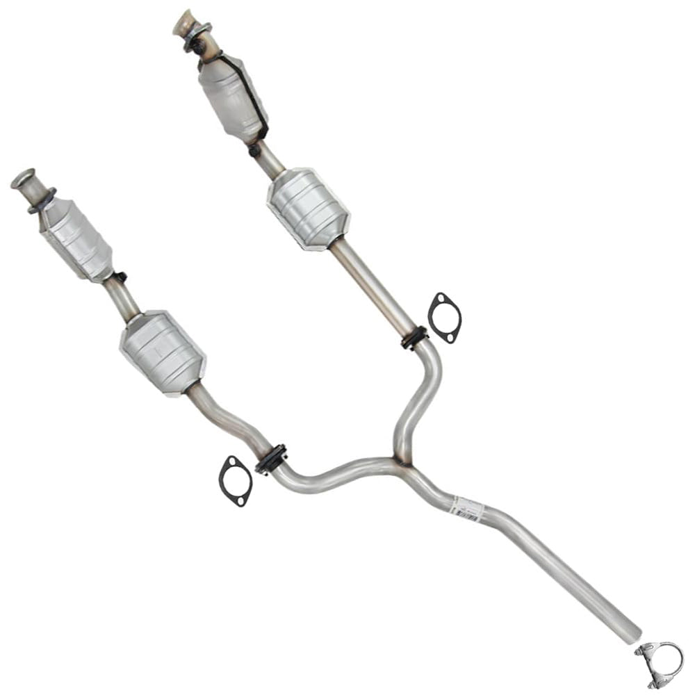 Pair of Catalytic Converter and Y Pipe for 2003-2011 Mercury Grand Marquis 4.6L | 2003-2011 Ford Crown Victoria 4.6L