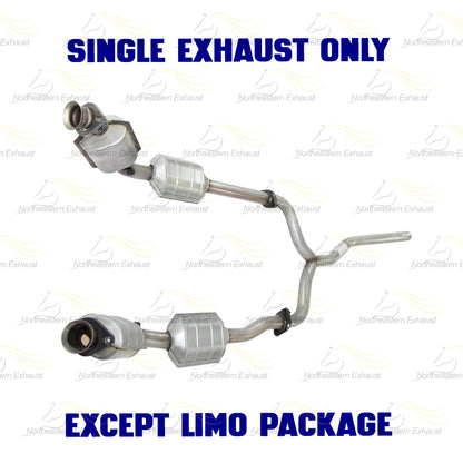 Pair of Catalytic Converter and Y Pipe for 2003-2011 Mercury Grand Marquis 4.6L | 2003-2011 Ford Crown Victoria 4.6L