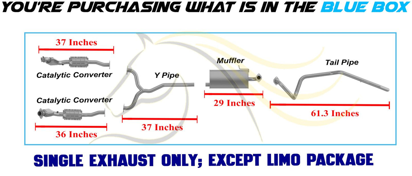 Complete Exhaust System for 2003-2011 Grand Marquis/Crown Victoria 4.6L