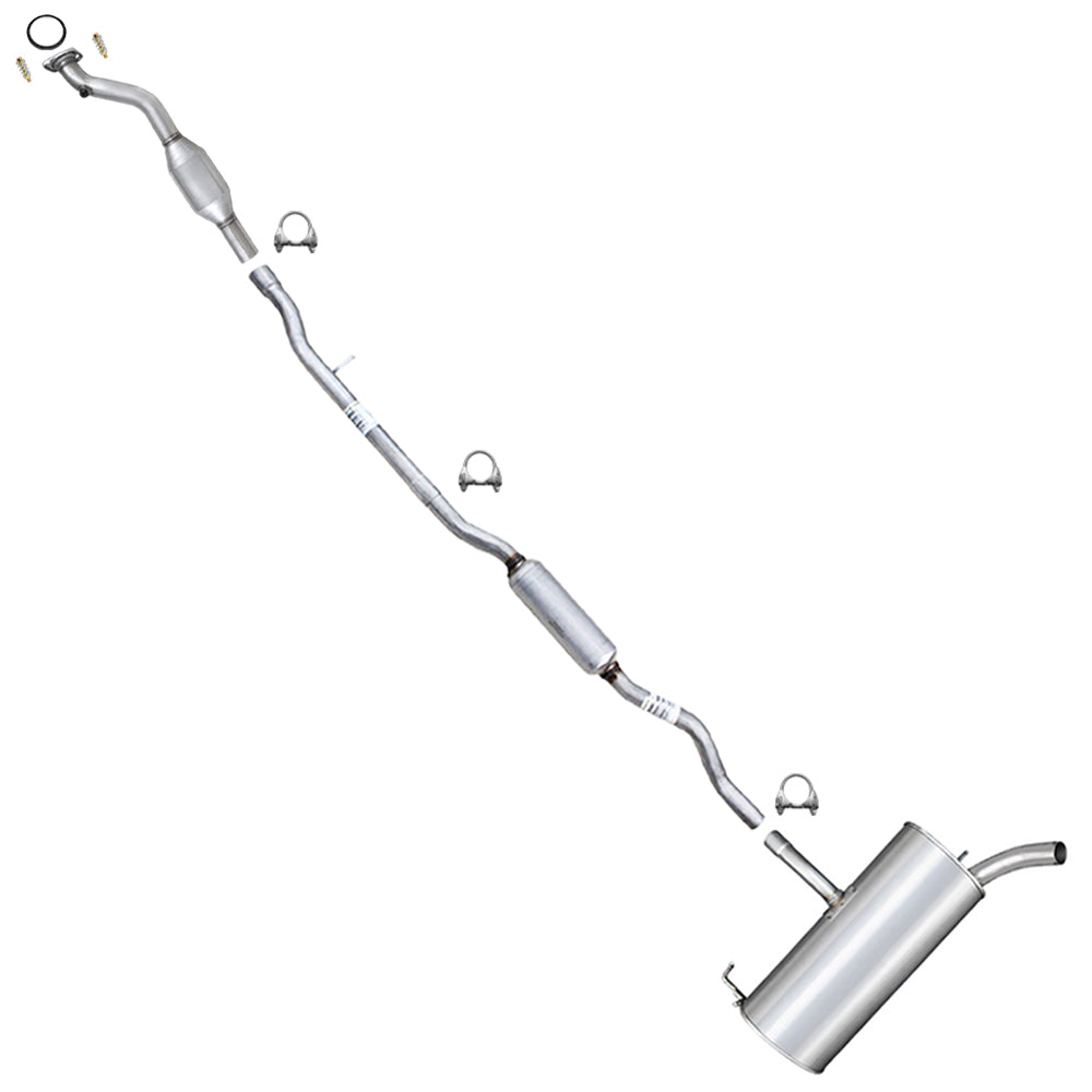 2007-2011 Jeep Patriot 2.4L Rear Catalytic Converter Exhaust System Kit | EPA Approved | 4WD Manual