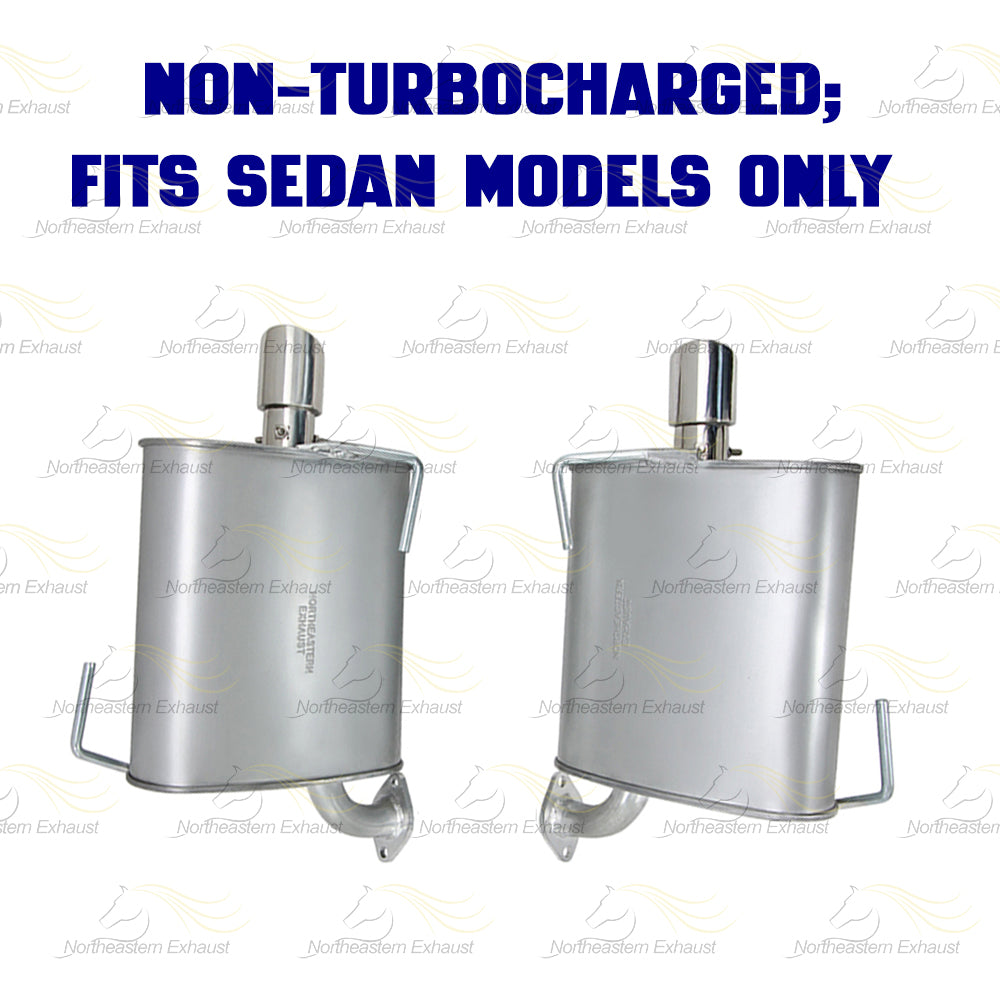 2008-2010 Subaru Impreza 2.5L Rear Catalytic Resonator & Pair of Mufflers Kit | EPA Approved | Non-Turbo Sedan