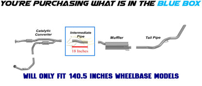 Stainless Steel Intermediate Pipe fits: 2003-2008 Dodge Ram 3500 5.7L 140.5" WB