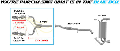 2003–2006 Nissan 350Z 3.5L Pair of Catalytic Converters with Y Pipe Exhaust Kit - EPA Approved