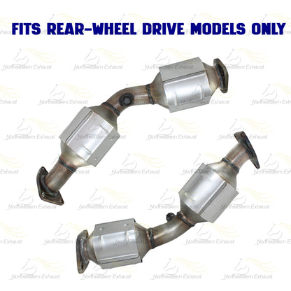 2006–2008 Infiniti M35 3.5L RWD Pair of Exhaust Catalytic Converters with Y Pipe Exhaust Kit | EPA Approved