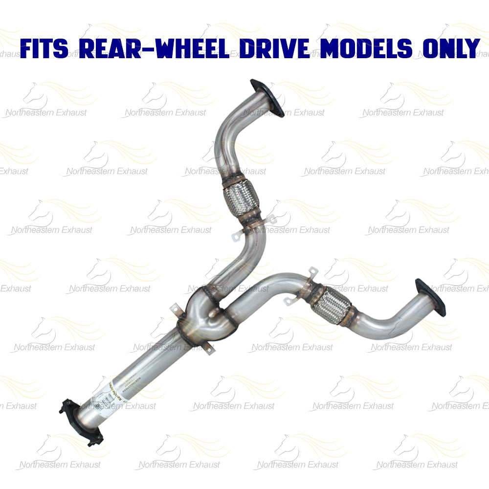2006–2008 Infiniti M35 3.5L RWD Pair of Exhaust Catalytic Converters with Y Pipe Exhaust Kit | EPA Approved
