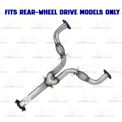 2006–2008 Infiniti M35 3.5L RWD Pair of Exhaust Catalytic Converters with Y Pipe Exhaust Kit | EPA Approved