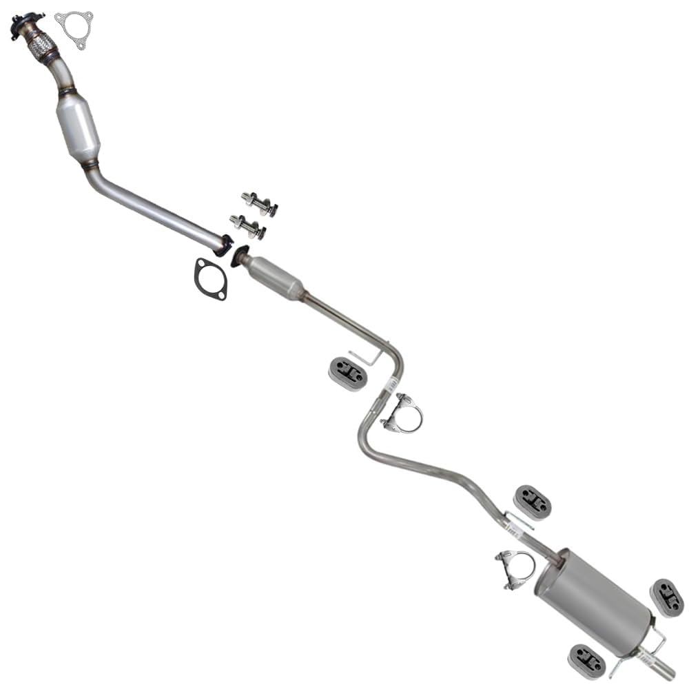 2006-2007 Chevrolet HHR 2.2L Exhaust Catalytic Converter, Resonator Pipe and Muffler| Automatic Transmission