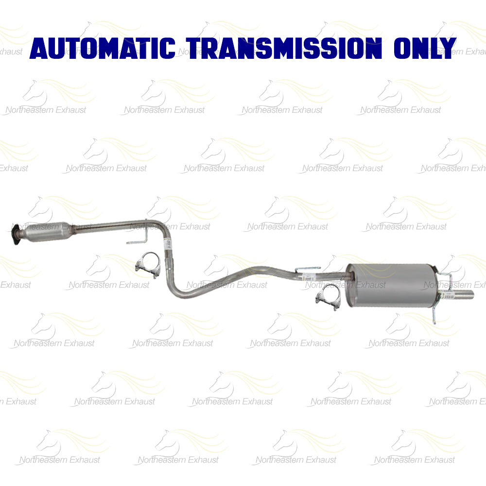 2006-2007 Chevrolet HHR 2.2L Exhaust Catalytic Converter, Resonator Pipe and Muffler| Automatic Transmission