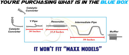 2004 Chevy Malibu 3.5L Exhaust Y Pipe, Resonator Pipe and Intermediate Pipe | Not fit to MAXX trim models
