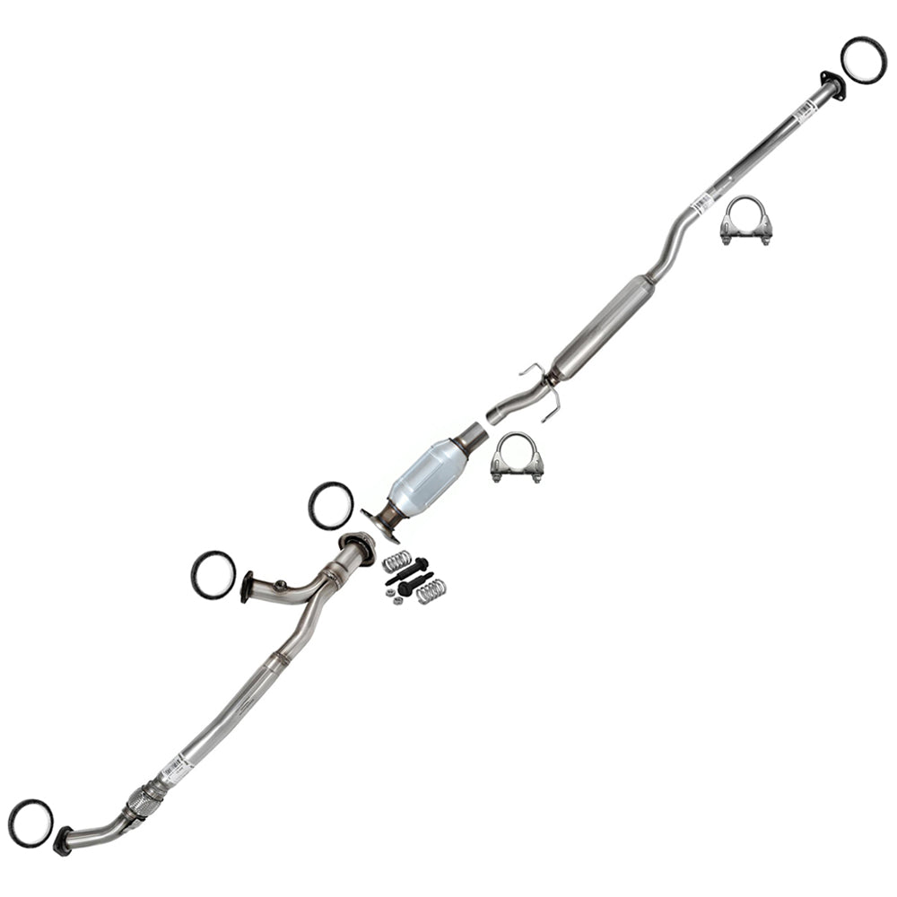 2004-2006 Toyota Sienna 3.3L FWD Exhaust Front Pipe, Catalytic Converter and Resonator