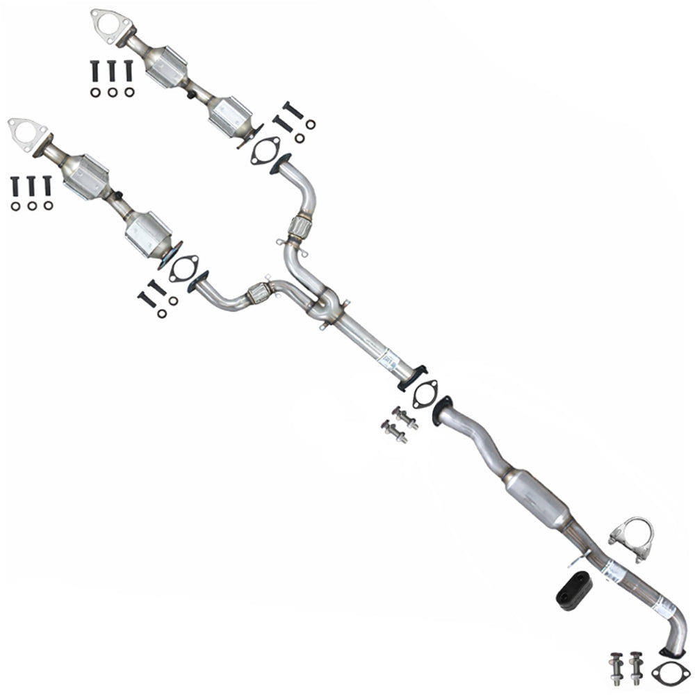 2003–2006 Nissan 350Z 3.5L Pair of Catalytic with Y Pipe & Resonator Exhaust Kit | EPA Approved