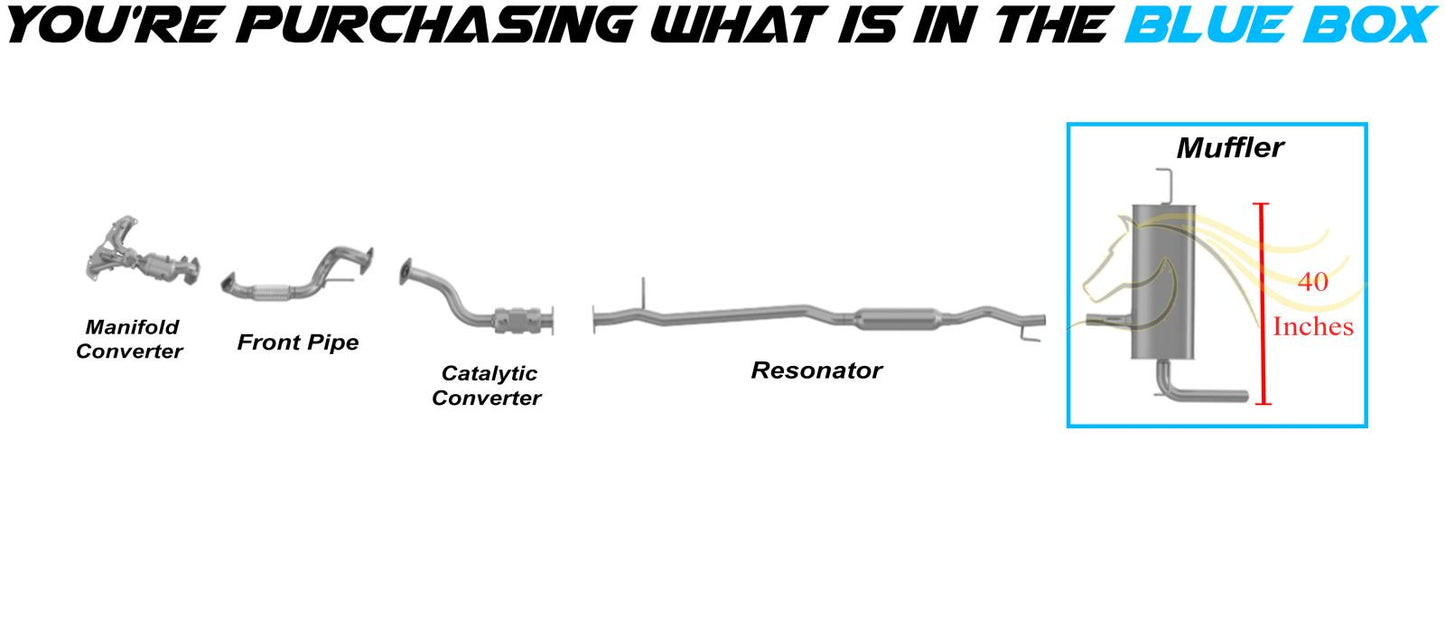 2014-2015 Nissan Rogue Select 2.5L Exhaust Muffler