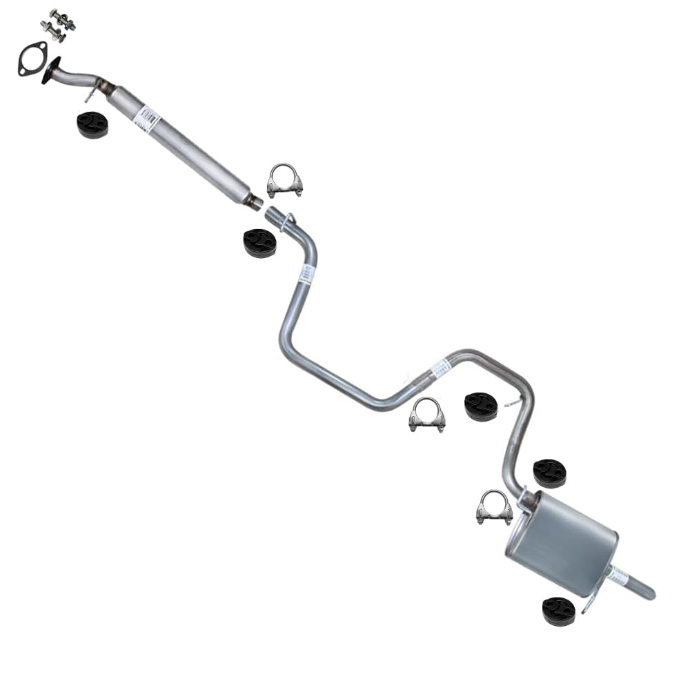 2008 Chevy Malibu 3.5L Exhaust Resonator, Intermediate Pipe and Muffler