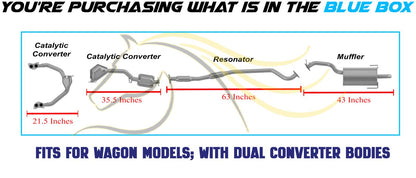 2001-2004 Subaru Outback 2.5L Complete Exhaust System Kit - For Wagon (54601)