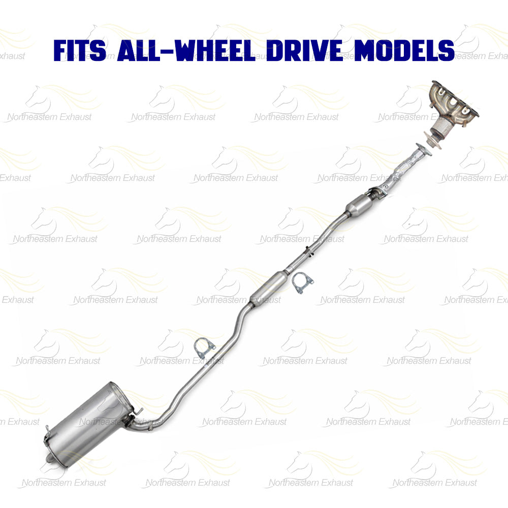 2014-2018 Mitsubishi Outlander 2.4L AWD Complete Exhaust System - EPA Approved