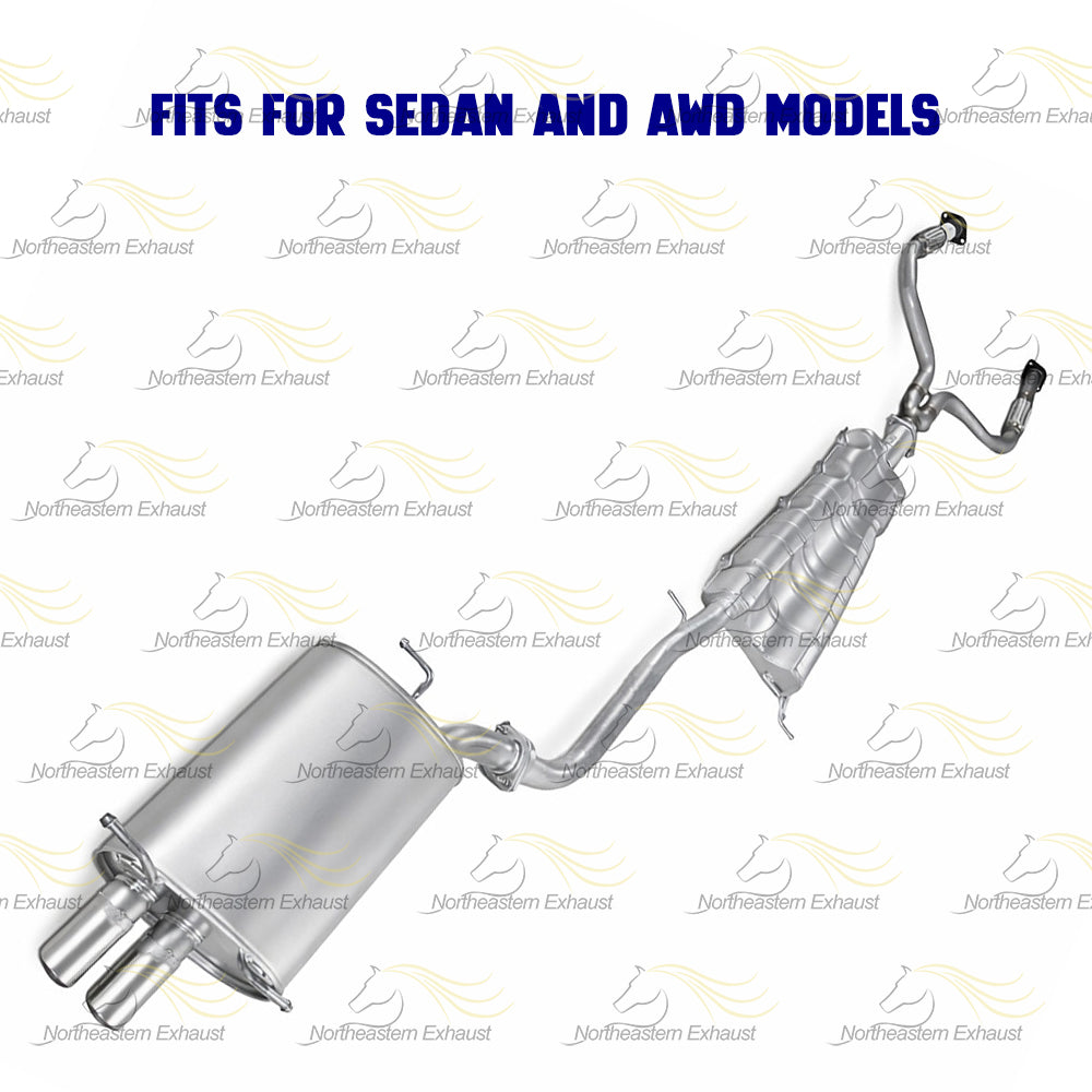 2004 Infiniti G35 3.5L Direct Fit Y-Pipe Center and Rear Muffler Exhaust Kit