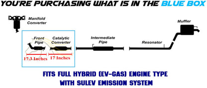 2011-2015 Kia Optima 2.4L Front Pipe and Catalytic Converter Kit - EPA Approved - HYBRID / SULEV