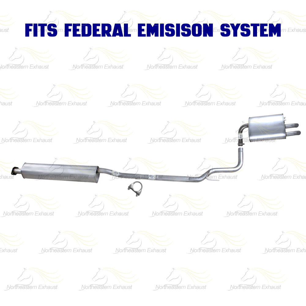 2002-2006 Nissan Altima 2.5L Stainless Steel Complete Exhaust System | Federal Emissions