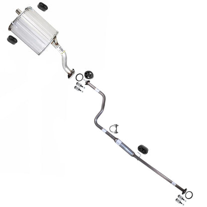 1996-2000 Honda Civic 1.6L Hatchback Exhaust Resonator Pipe and Muffler
