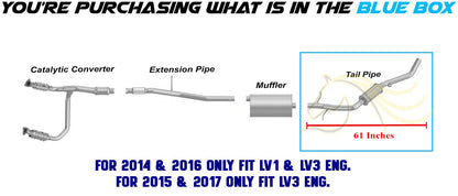 2014-2017 Chevy Silverado 1500 4.3L Stainless Steel Exhaust Tail Pipe