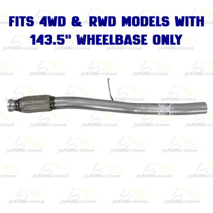 2014-2018 Chevy Silverado & GMC Sierra 1500 5.3L 143.5in WB Stainless Steel Exhaust Pipe