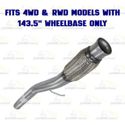 2014-2018 Chevy Silverado & GMC Sierra 1500 5.3L 143.5in WB Stainless Steel Exhaust Pipe