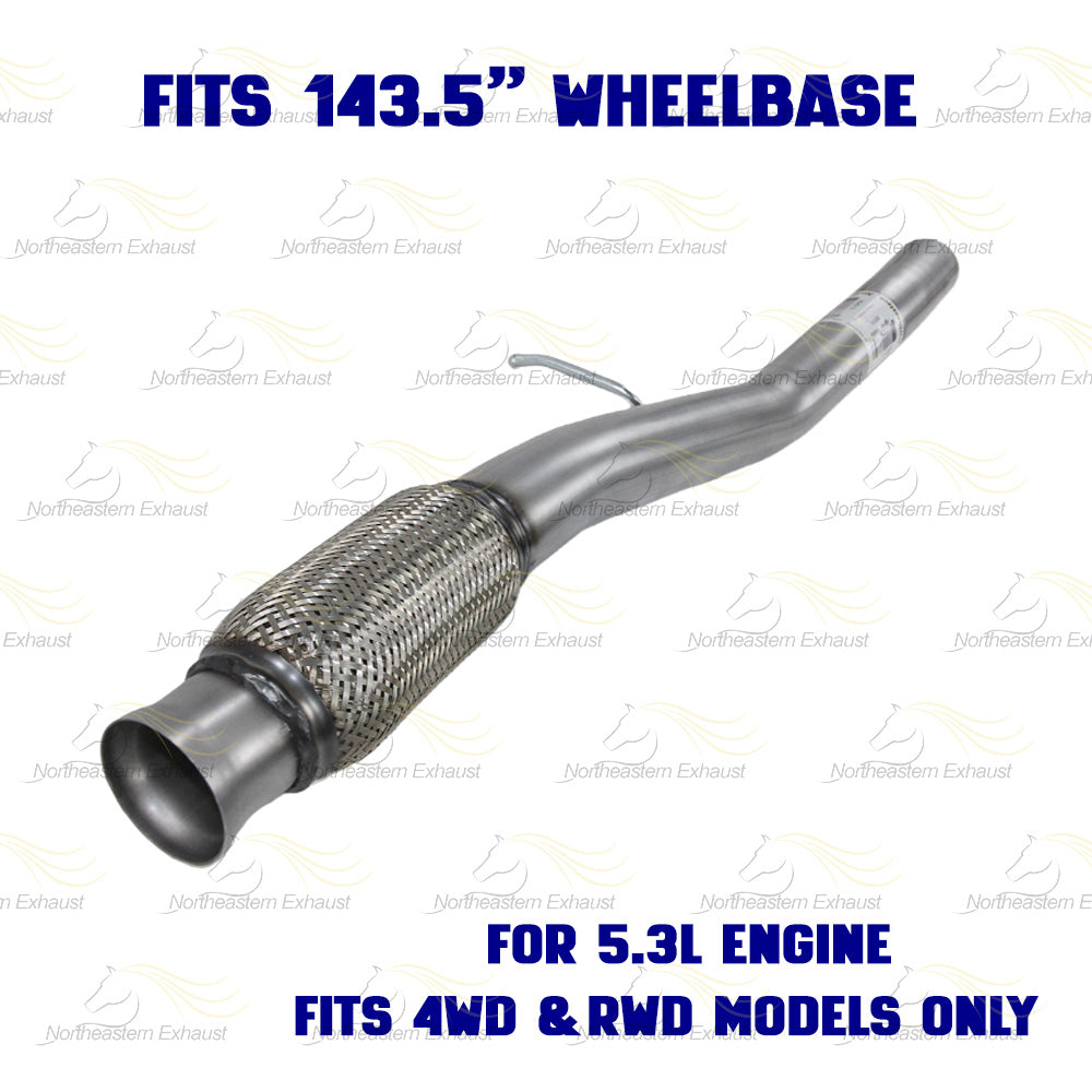 2014-2017 Chevy Silverado 1500 4.3L & 5.3L Stainless Steel Exhaust Pipe w/ Muffler Kit