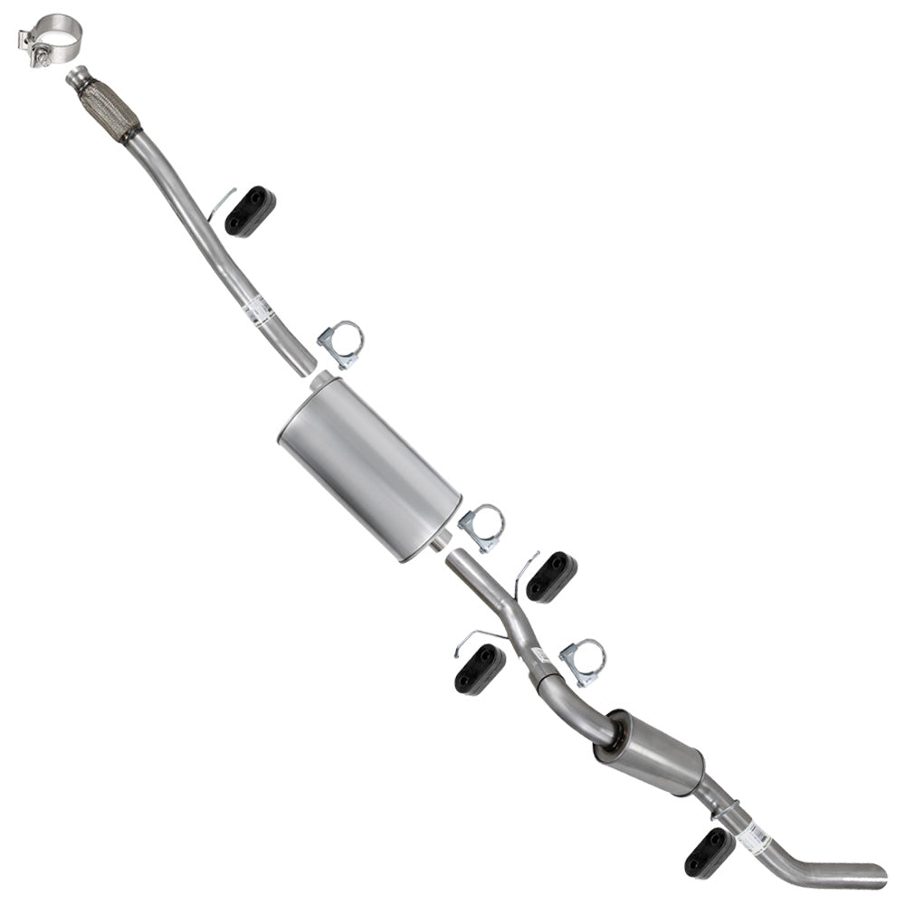 2014-2017 Chevy Silverado 1500 4.3L, 5.3L Stainless Steel Catalytic Back Exhaust Kit 143.5" WB