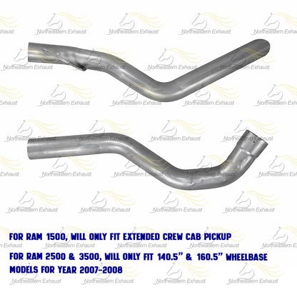 Exhaust Tail pipe for 2006-2008 Dodge RAM 1500 5.7L | 2003-2009 Dodge RAM 2500 5.7L | 2003-2008 Dodge RAM 3500 5.7L