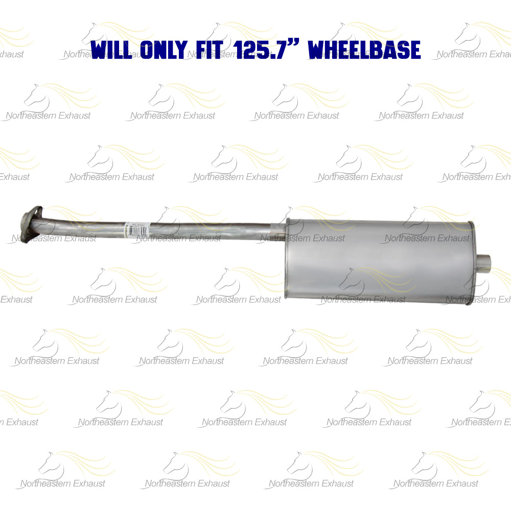 Stainless Steel Pipe Muffler Kit fits: 2003 Mazda B2300 2.3L | 1998-2000 Mazda B2500 2.5L