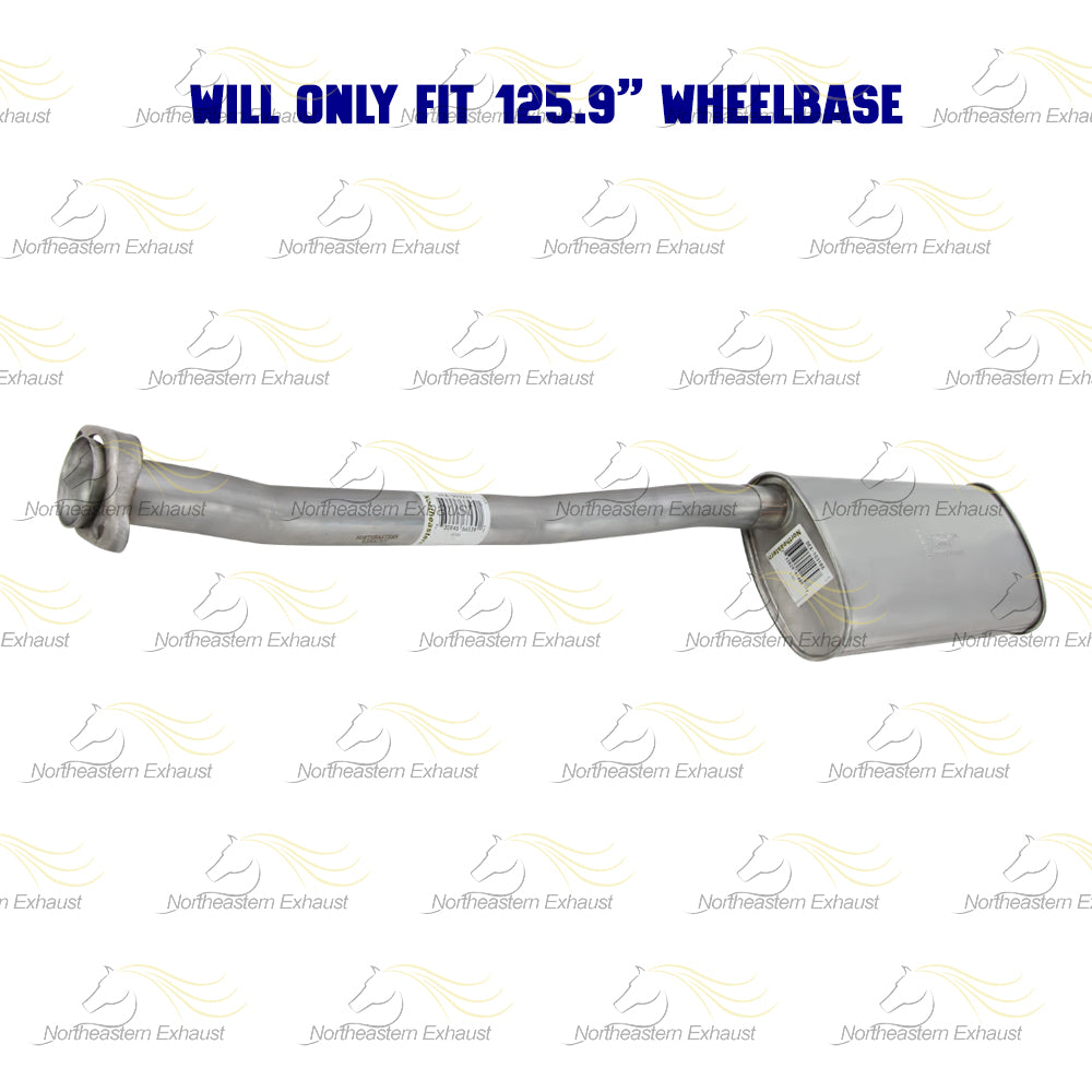 Stainless Steel Exhaust Pipe Muffler for 1998-2003 Mazda B3000 3.0L | 1998-2003 Mazda B4000 4.0L
