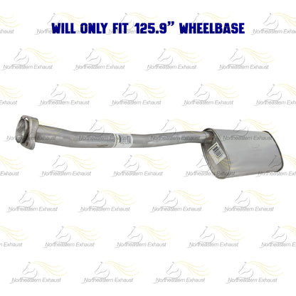 Stainless Steel Exhaust Pipe Muffler for 1998-2003 Mazda B3000 3.0L | 1998-2003 Mazda B4000 4.0L