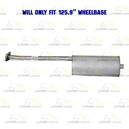 Stainless Steel Exhaust Pipe Muffler for 1998-2003 Mazda B3000 3.0L | 1998-2003 Mazda B4000 4.0L