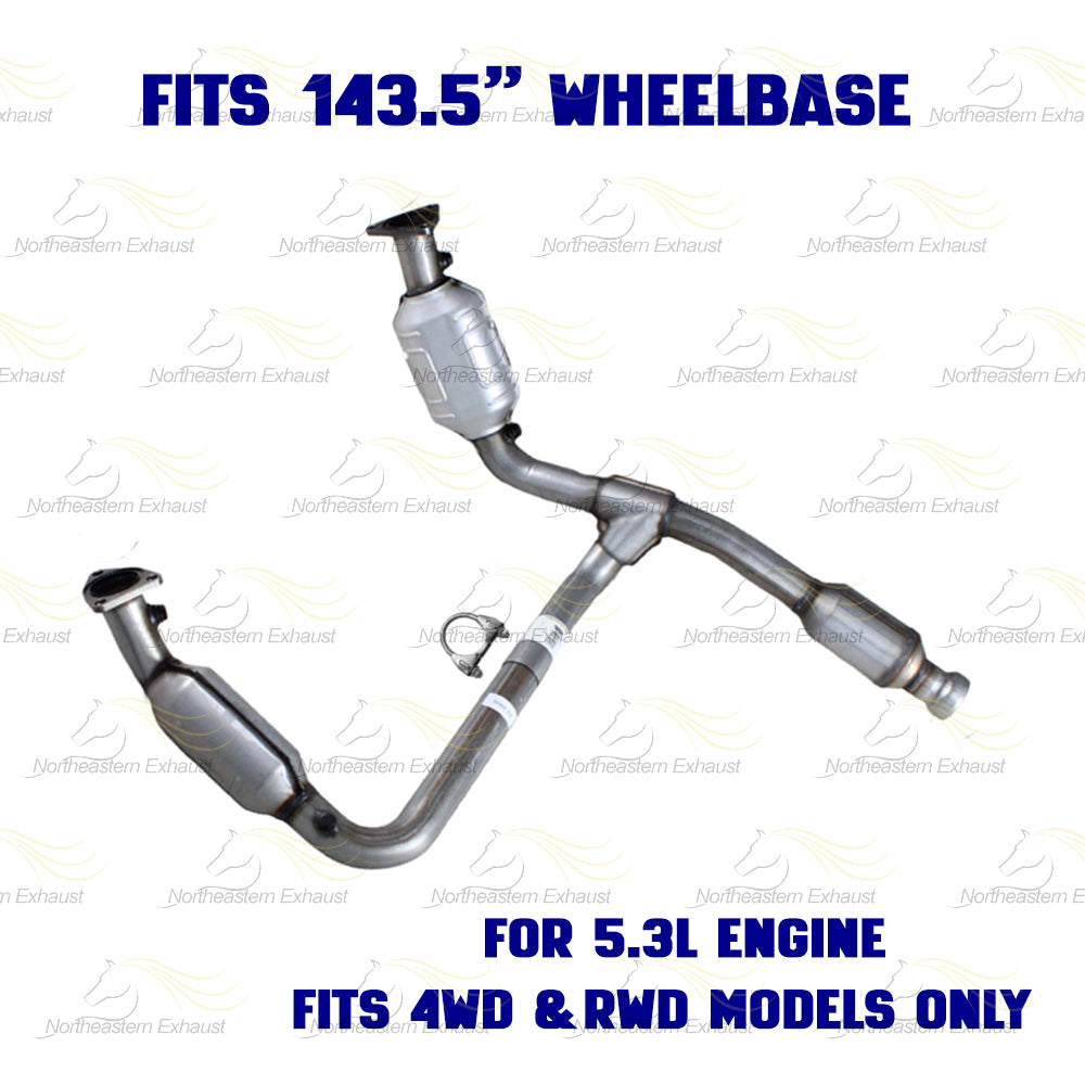 2014-2017 Chevy Silverado 1500 4.3L & 5.3L Complete Exhaust System - EPA Approved