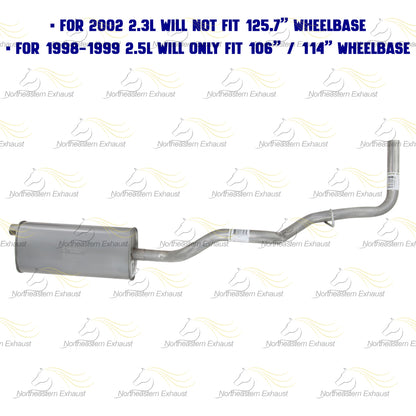 Stainless Steel Muffler Tail Pipe for 2001-2003 Ford Ranger 2.3L | 1998-2001 Ford Ranger 2.5L