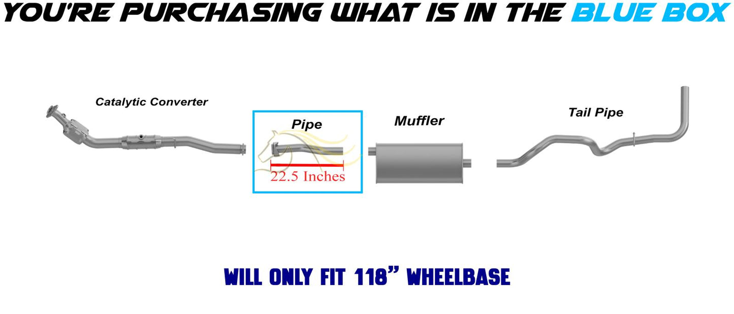 Exhaust Pipe for 2001-2003 Ford Ranger 2.3L | 1998-2001 Ford Ranger 2.5L