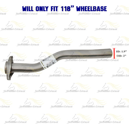 Exhaust Pipe for 2001-2003 Ford Ranger 2.3L | 1998-2001 Ford Ranger 2.5L