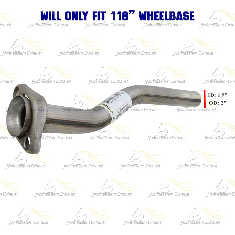 Stainless Steel Exhaust Intermediate Pipe for 1998-2000 Ford Ranger 3.0L 4.0L