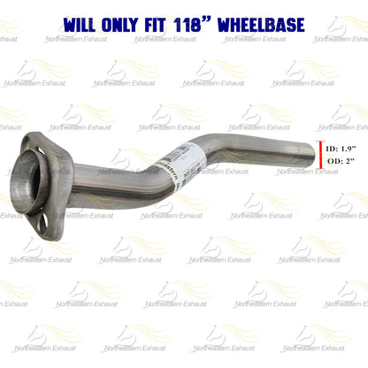 Stainless Steel Exhaust Intermediate Pipe for 1998-2000 Ford Ranger 3.0L 4.0L