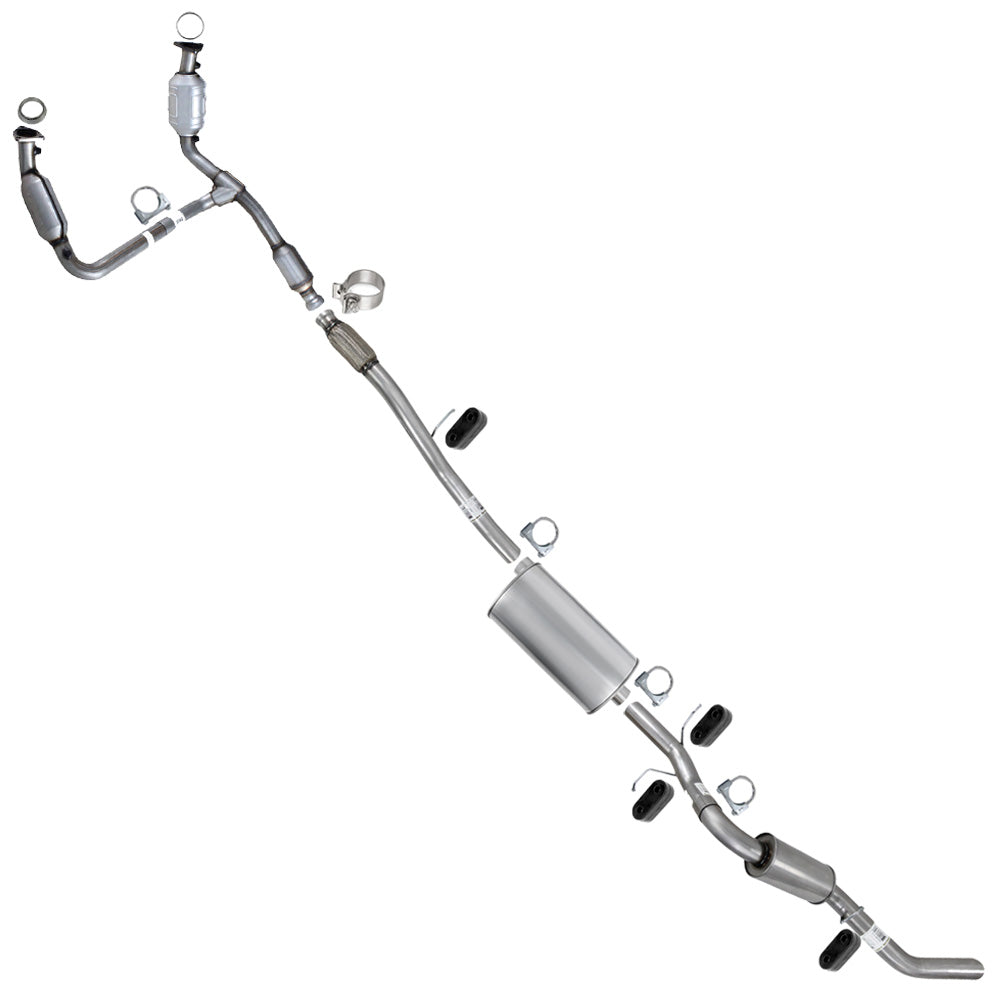 2014-2017 GMC Sierra 1500 4.3L & 5.3L Complete Exhaust System - EPA Approved