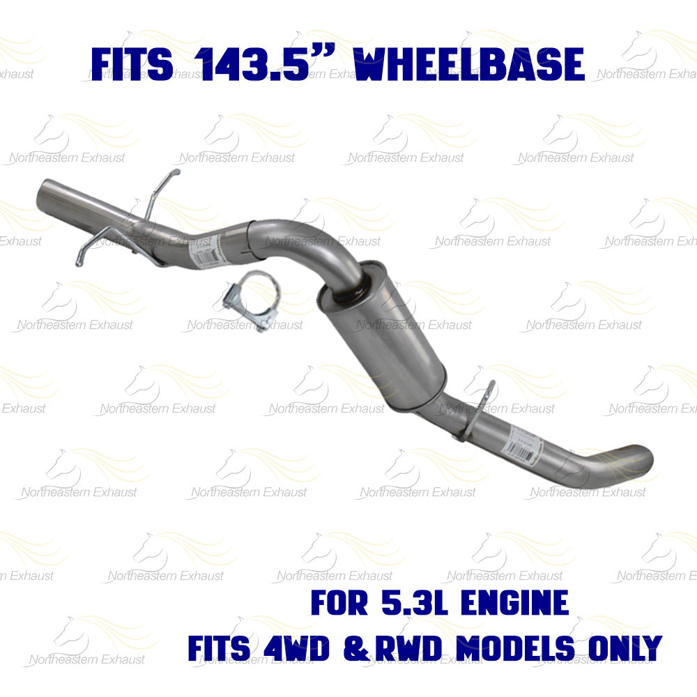 2014-2017 GMC Sierra 1500 4.3L & 5.3L Complete Exhaust System - EPA Approved