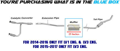 2014-2017 Chevy Silverado 1500 4.3L Stainless Steel Exhaust Muffler