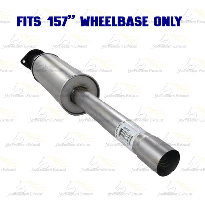2011-2014 Ford F-150 5.0L/6.2L 157in WB Stainless Steel Exhaust Resonator Pipe
