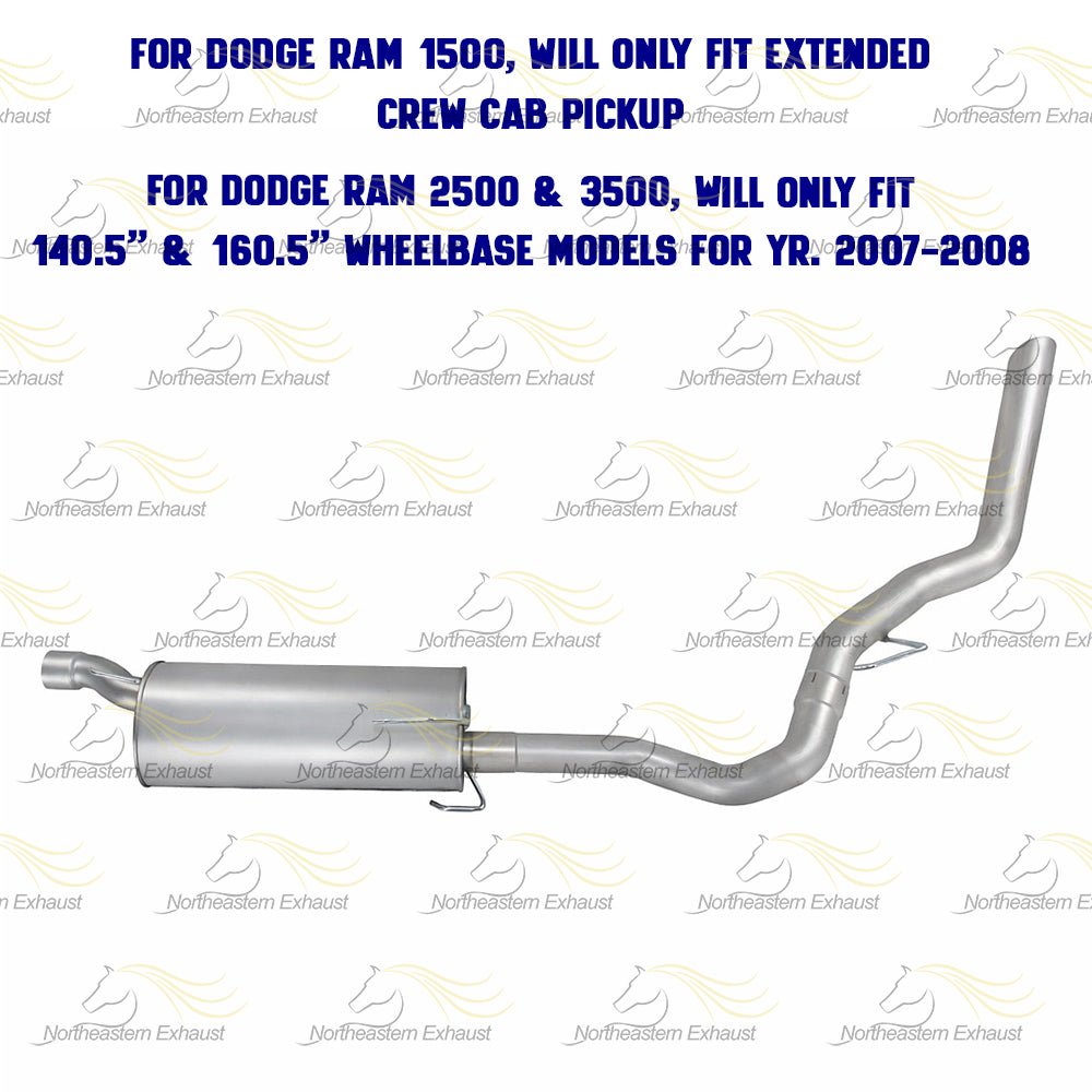 2003-2009 Dodge RAM 1500 2500 3500 Exhaust Muffler w/ Tail Pipe Kit