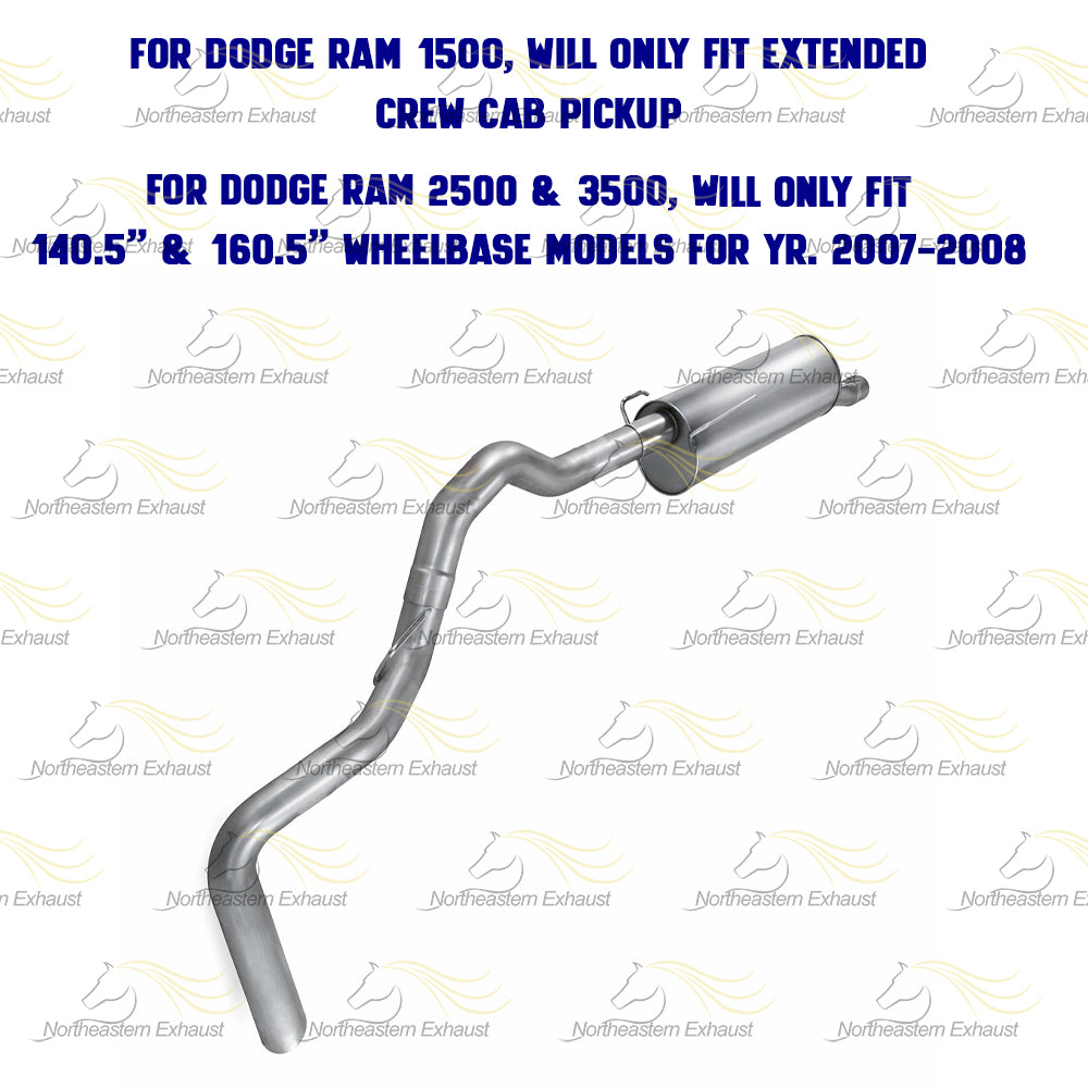 2003-2009 Dodge RAM 1500 2500 3500 Exhaust Muffler w/ Tail Pipe Kit