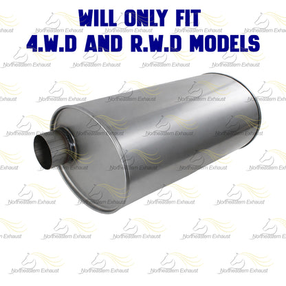 2014-2017 Silverado 1500 Sierra 1500 5.3L Stainless Steel Exhaust Muffler | 4WD & RWD