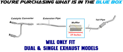 2019-2023  Silverado 1500 Sierra 1500 5.3L Stainless Steel Exhaust Muffler